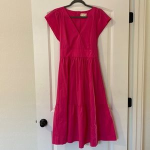 Hot Pink Midi Dress!